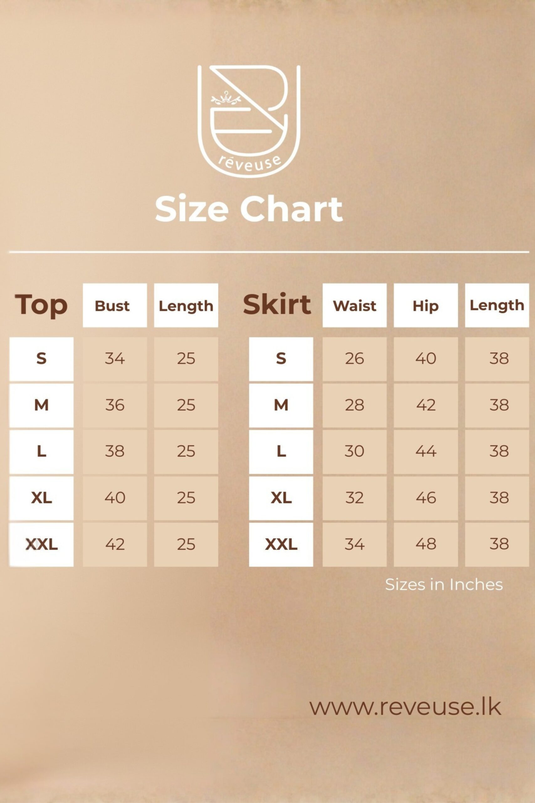 01 Size chart
